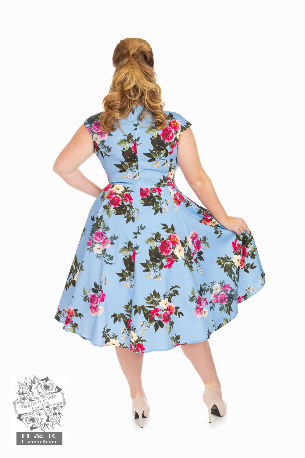 Jolene Floral Swing Dress in Plus Size